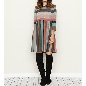 Striped tunic dress